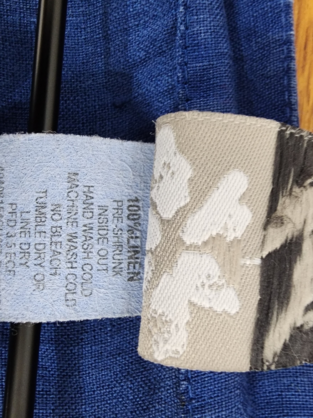 MATCH POINT Linen Blue Tiered Ruffle Dress - Picture 5 of 7